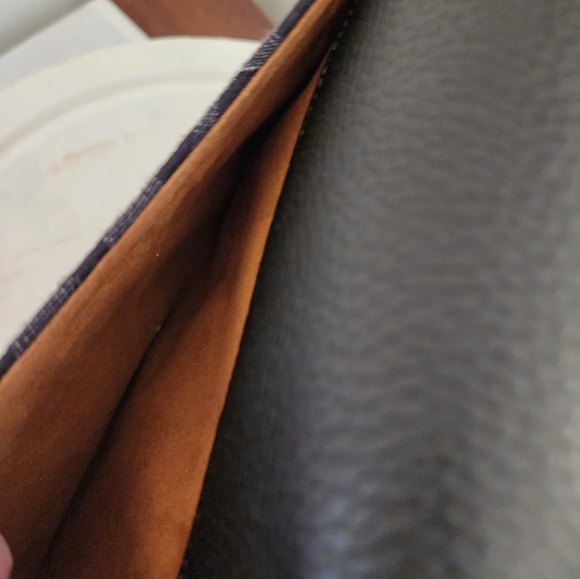 Coach Amelia Saddle Bag Black Denim & Pebbled leather NWT - Picture 7 of 10